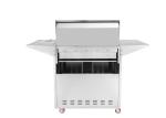 Factory price silver 430 stainless steel slow 5 burners protable gas BBQ grill