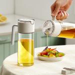 Kitchen Cooking Olive Oil Bottle Dispenser Auto Flip Non-Drip Oil Bottle Wide