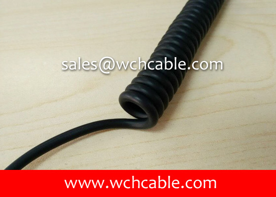 UL21322 Acid Resistant Extension Lead Curly Cable 60C 90V
