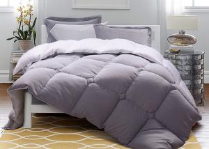 China Solid Warm Purple Down Alternative Comforter Twin / Queen / King Size Machine Wash wholesale
