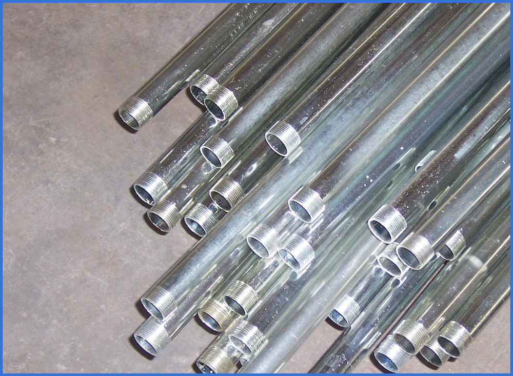 hot dip galvanized steel pipe threaded on both ends