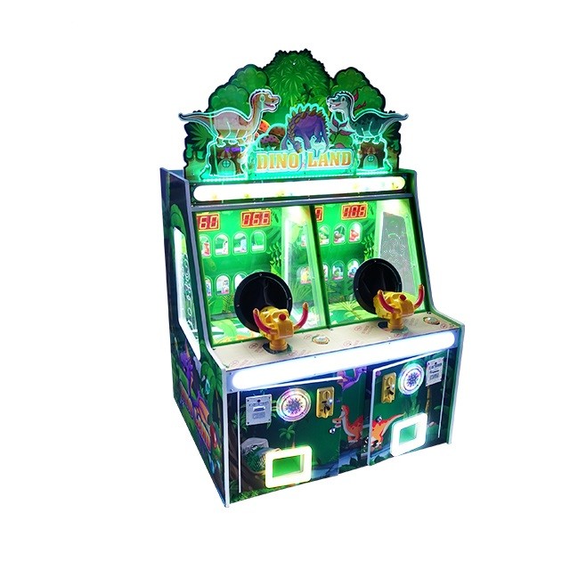 Dinosaur Park Ball Shooting Redemption Game Machine / Capsule Toy Out Arcade Machine