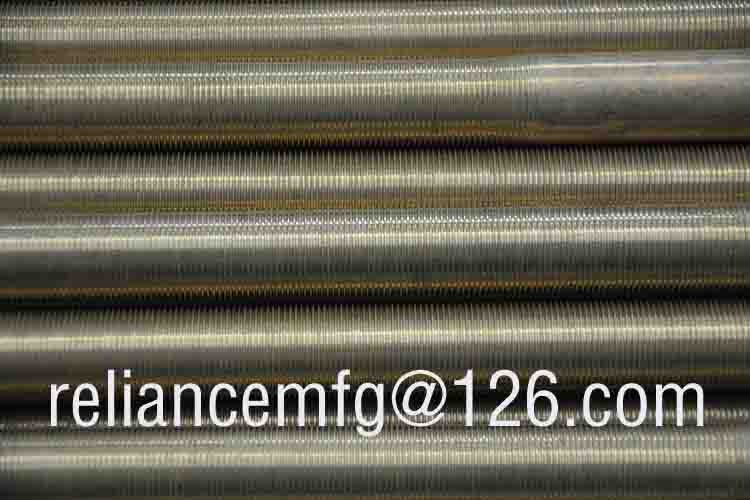 Low Fin Copper / Aluminium 19FPI Low Fin Tubes / Extruded Fin Tube Machine
