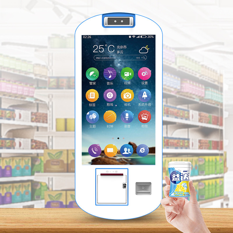 White 15.6 21.5 24 27 Inch Touch Screen Self Service Kiosk For Restaurant