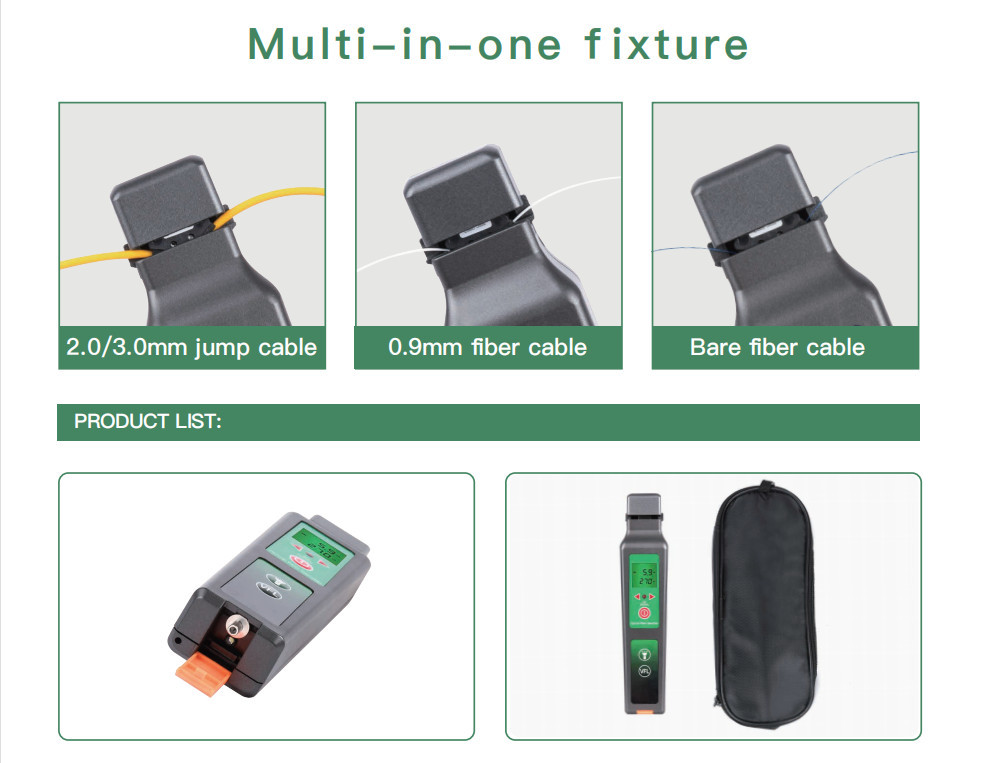 ABS Shell Fiber Optic Tools 800-1700nm Optical Fiber Identifier With 10MW VFL