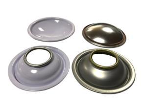 China 200# 52mm Tinplate Metal Lids Aerosol Spray Can Tops Customize Logo wholesale