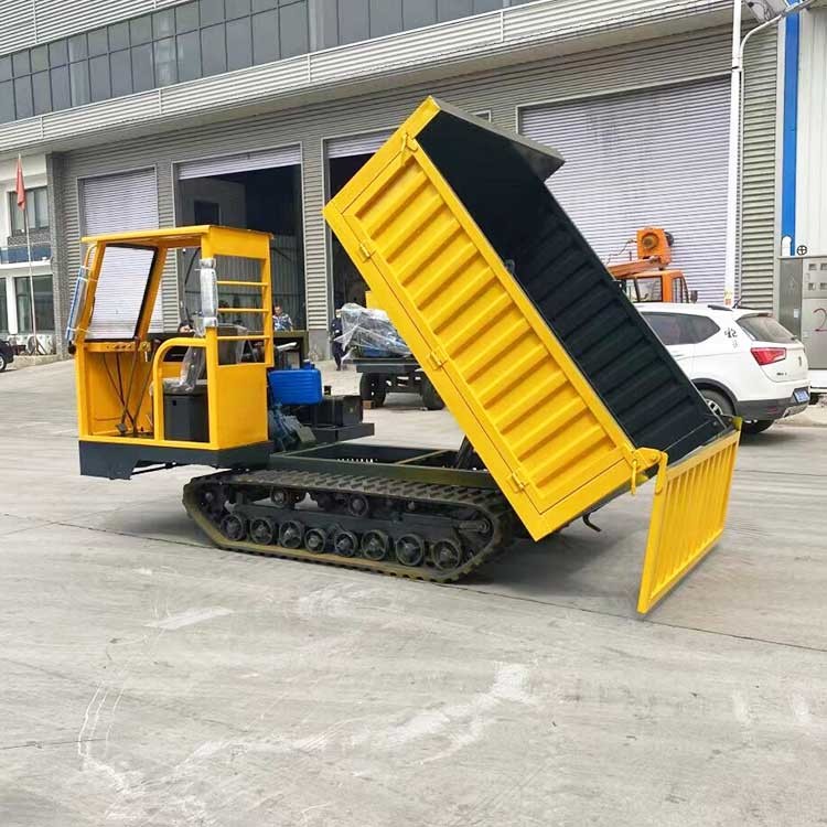 Hydraulic Truck Dumper 4 Tons Crawler Carrier Mini Dumper Loading