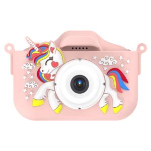 China Cartoon Soft Silicone Cover HD Kids Digital Video Camera Perfect for 3 4 5 6 7 8 Years Old wholesale