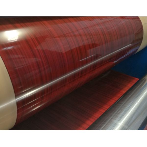 Quality 0.4-2.5mm PVDF Wood Grain Coated Aluminum Coil 50 years warranty For Exterior Wall Decoration for sale