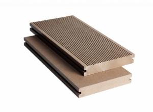 China Waterproof Co Extruded Solid Hard Wood Board Decking wholesale