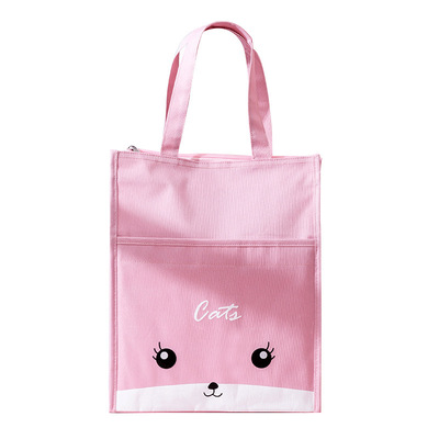 Custom Design Cartoon Review Bag Student Cloth Art Portable Study Bag Student Tutorial Bag Random Pattern