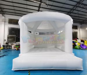China 18OZ Inflatable Bounce Houses White Party Wedding Jumping Bouncer on sale