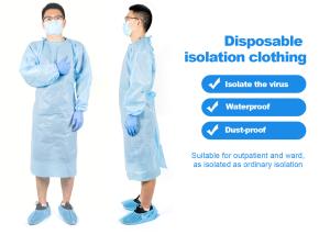 China Artibetter Disposable Isolation Gown , Protective Coverall Waterproof Non Woven wholesale