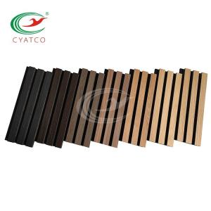 China Formaldehyde Free Linear Wood Wall Panels In Commercial Architecture wholesale