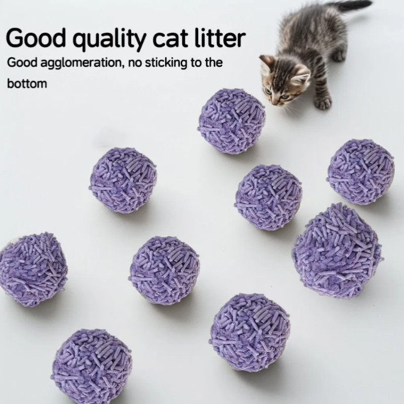 ODM Lavender Scented Cat Litter Pea Corn Starch Lavender Cat Litter