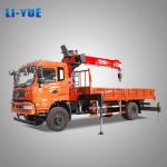Hydraulic Crane 6.3 Ton Truck Mounted Crane Straight Telescopic Arm Boom Lorry