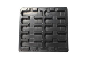 China Thermoformed ABS Custom Black Plastic Blister Packs ESD PS Packaging Tray wholesale