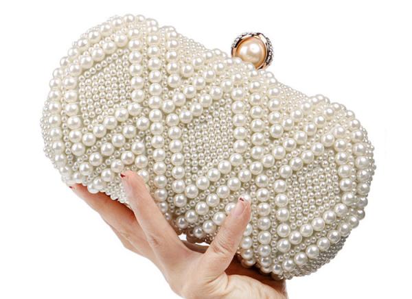Cross-border new pearl dinner bag European and American lady banquet bag