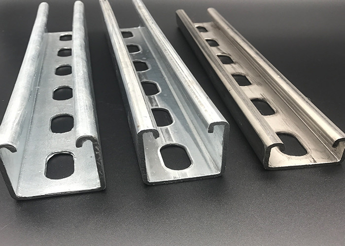 Custom Length 3m 6m Zinc Plated Perforated Unistrut Channel