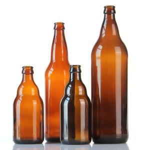 China Wholesale 250ml Clear Glass Soda Bottles For Carbonated Drinks With Crown Cap wholesale
