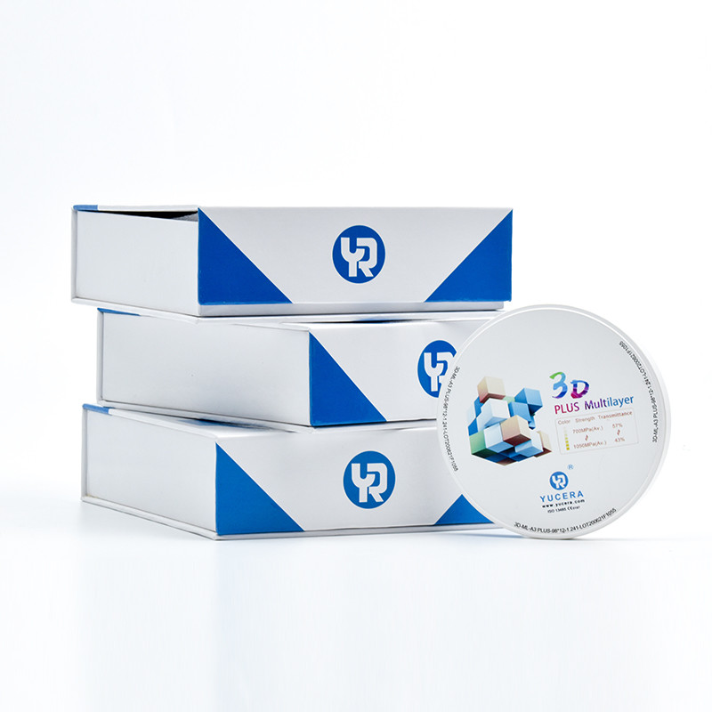 700Mpa Dental 3D Plus Multilayer Zirconia Block For Bridge