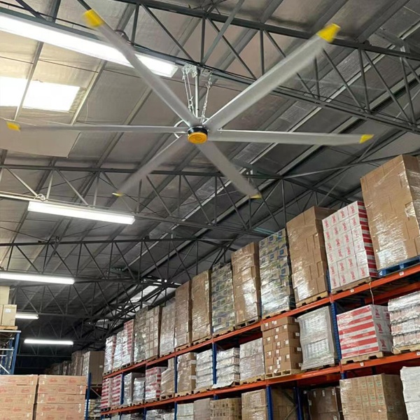 Restaurant Ceiling Fan Mounting 5.0m 16FT BLCD Motor HVLS Ventilator for Large Warehouses