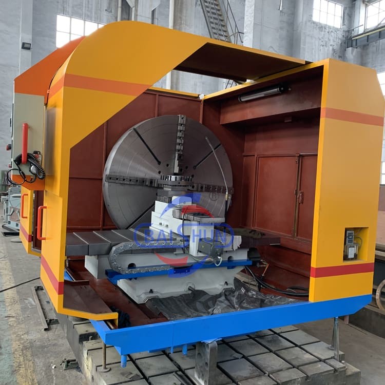 High Precision Metal Turning Lathe Horizontal Face Lathe For Flange