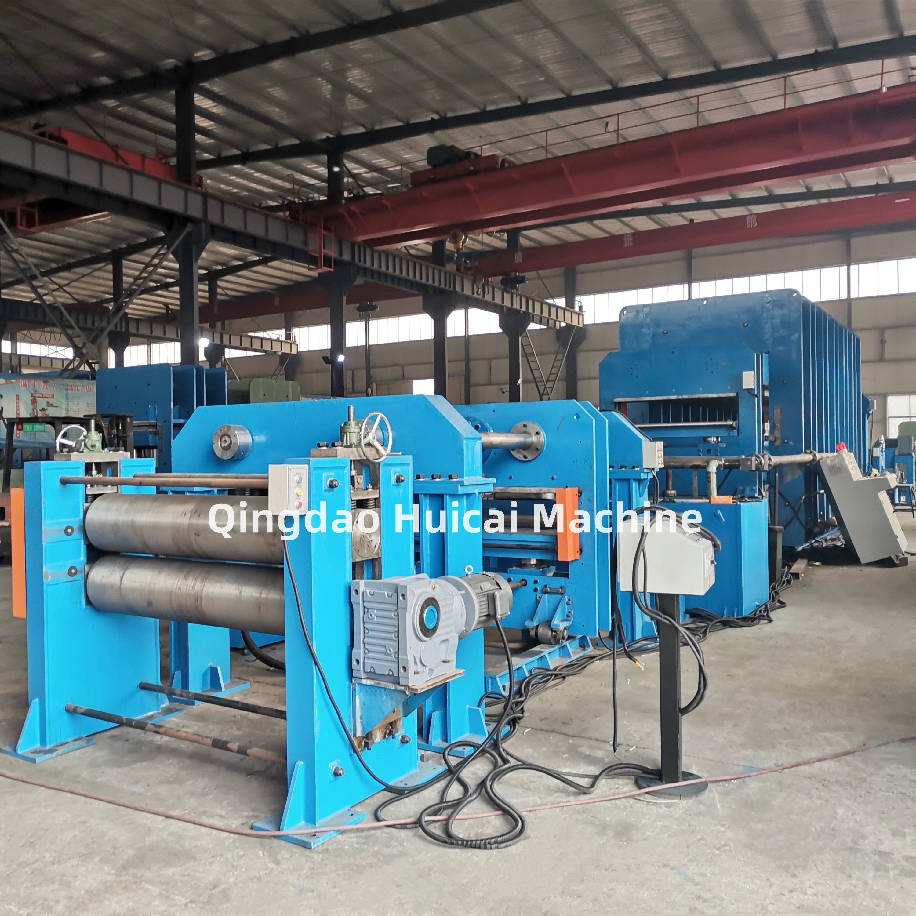 Plate Pressure 3.08 MPa Steel Cord Conveyor Belt Vulcanizing Press with Power 7.5 kW