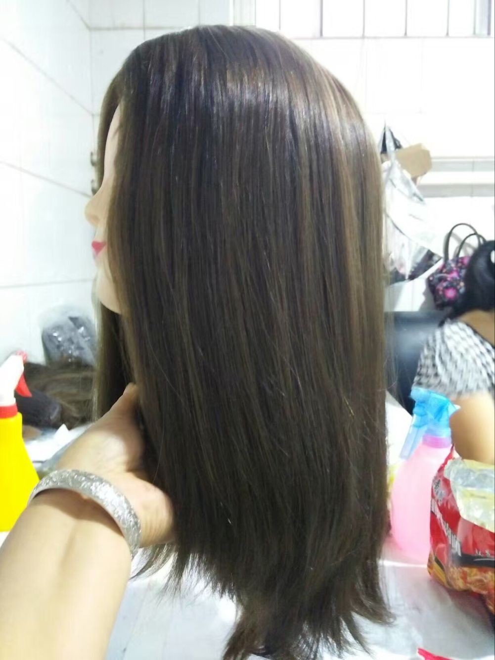 Small Layer Wig European Human Hair Wig Jewish Wig Kosher Wig, Cheap Human Wig,Natural Color Wig