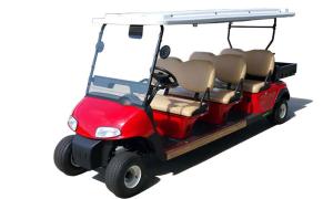 China Multipurpose Red Color 48V Curtis Controller Electric Golf Club Cart With 6 Seats wholesale