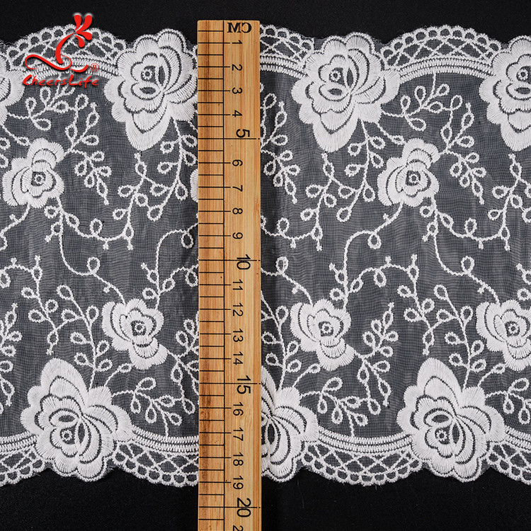Pollution - Free Underclothes Embroidered Lace Trim For Sensitive Skin
