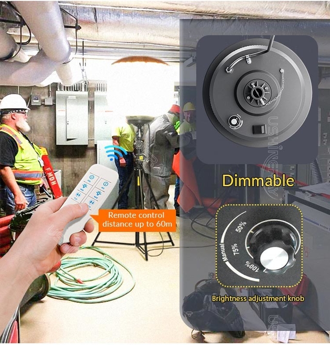 Versatile Portable Work Light 700Watt Balloon LED Light Tower For Road Maintenance