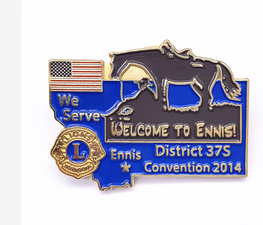 Round Shape Hard Enamel Lapel Pins Brass / Zinc Alloy / Iron Material
