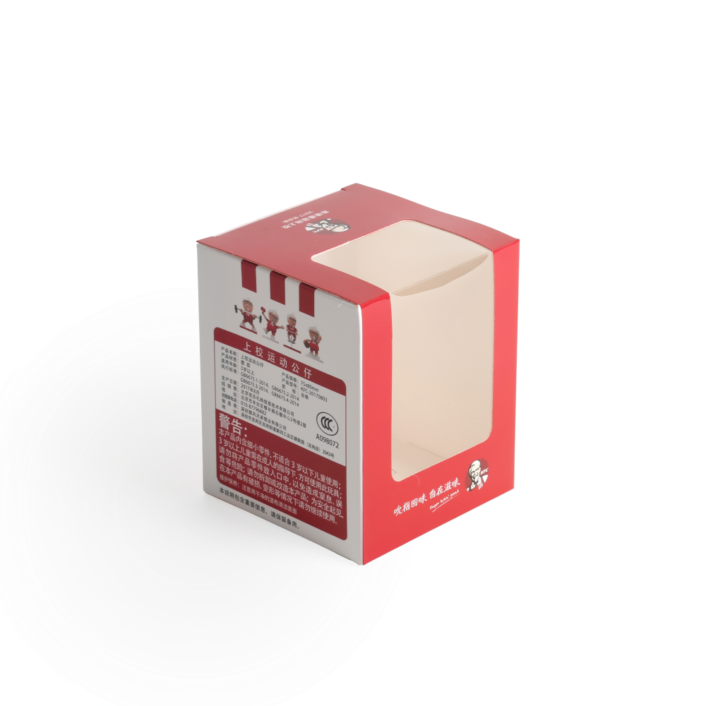 Paper Gift Box With PVC Windows Tuck End Boxes Full color Printing Small Gift Box