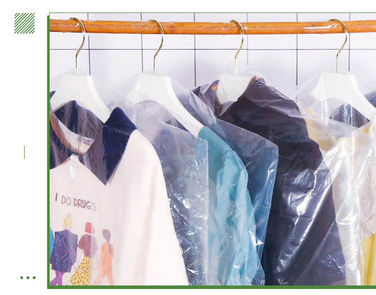 Logo Customized Logo Clothing Dustproof Cover Bag for Dry Cleaners or Family Wardrobes