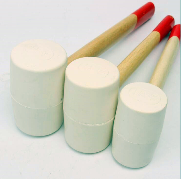 300g-1000g White Color Rubber Hammer (RHA-1) with wooden handle and good prices.