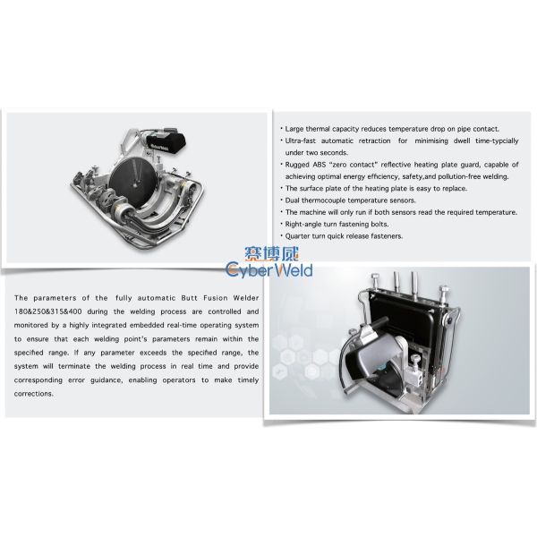 PP PE HDPE Pipe Butt Fusion Welding Machine 10.0 kVA Automatic Butt Fusion Machine