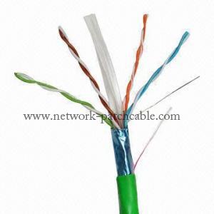 China Green 4 Pair 23Awg Outdoor Cat6 Ethernet Cable Cat6 Crossover Cable wholesale