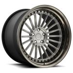 Matte Black polish face 3PC aluminium forged wheels 5x120 offset rim forged car