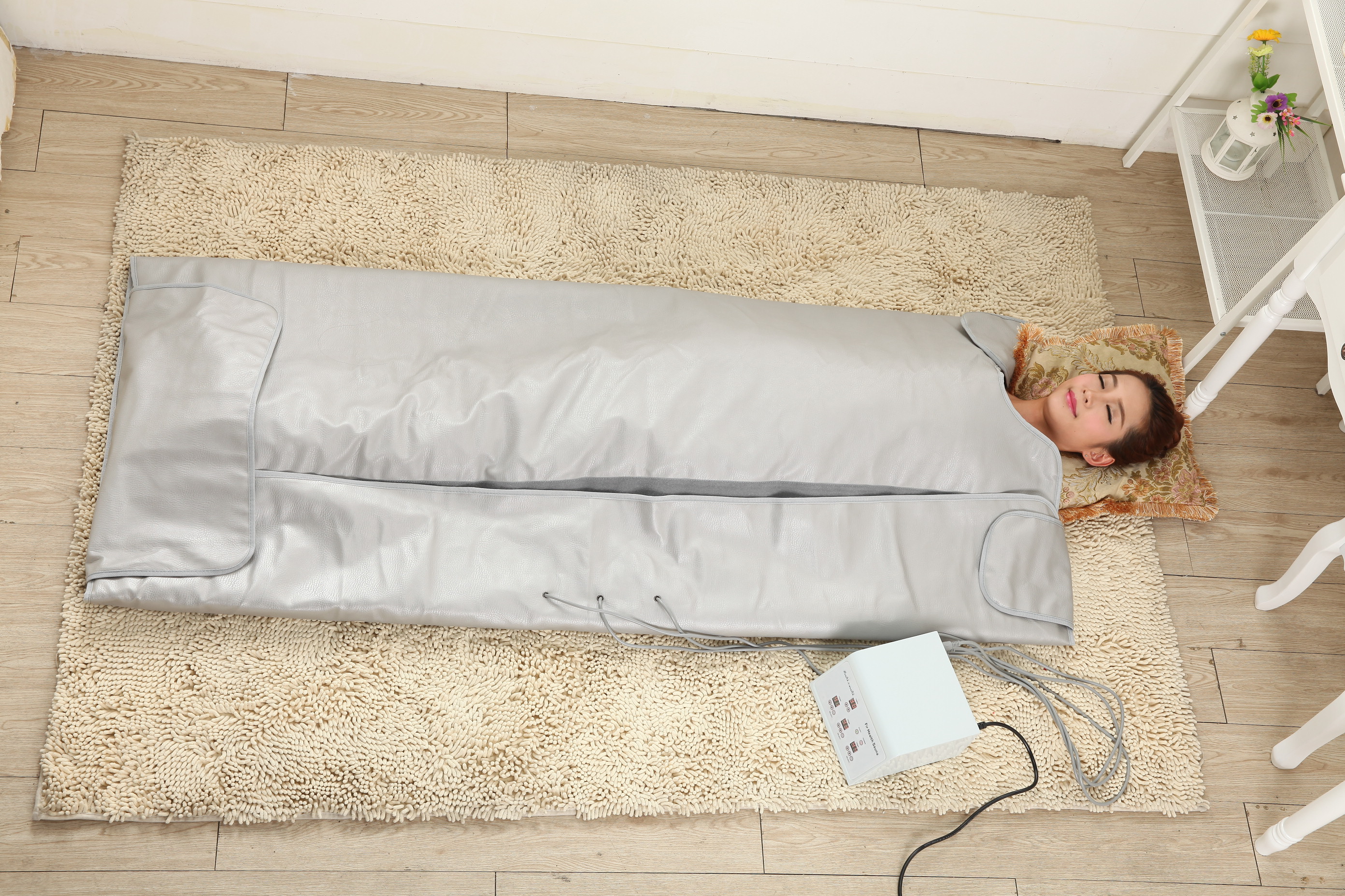 3 Zone Infrared Sauna Bag Mat Thermal Slimming Blanket For Body Target Area