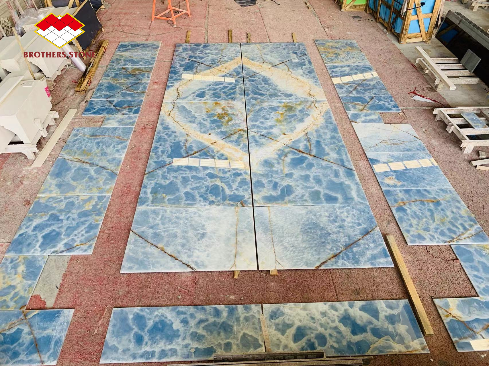 Customized Polished or Matte Calacatta White Marble Look Porcelain Tile Stairs Mohs 6-7 Hardness