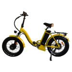 Folding Fat Tire Electric Mountain Bike Full Suspension 20 Inch Thick Tyre
