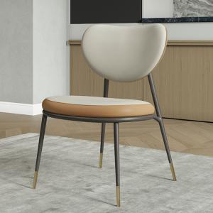 China 30kgs Ultra Modern Dining Chairs Metal Frame Microfiber Dining Chair wholesale