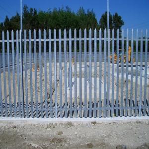 China European style hot dipped palisade fencing railway metal palisade fencing wholesale