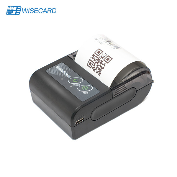 RS232 Mini Invoice Thermal Receipt Printer 90mm/Sec USB Charging