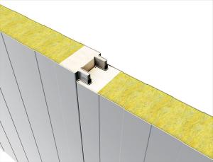China Soundproof RAL Glasswool Sandwich Panel Heat Insulation 64kg/m3 wholesale