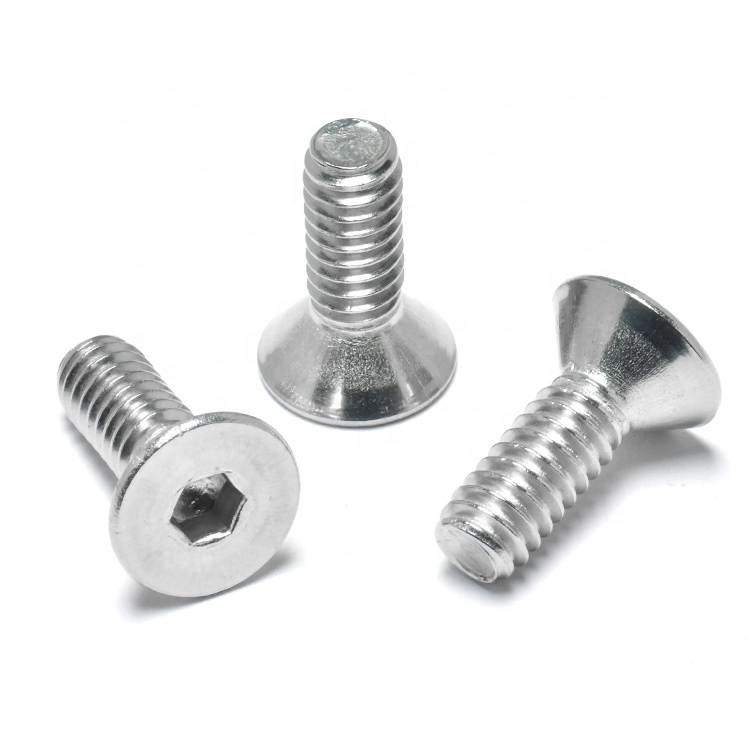 DIN7991A2-70 Stainless Steel M5 Hexagon Socket Countersunk Head Screws Flat Head Bolt Hex Socket Csk Head Machine Screw