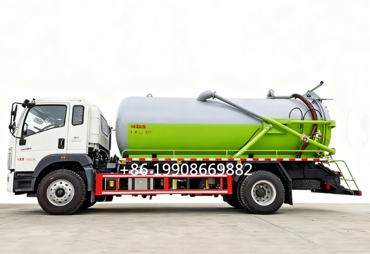 Dongfeng 4x2 Driver 8000L Sewage Suction Truck with Vacuum Pump for Sucking Waste Water Vacuum Sewer Tanker Suction Truck