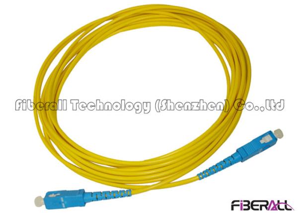 3mm High Tensile SM Fiber Optic Cable , Single Mode Fiber Optic Cable Blue