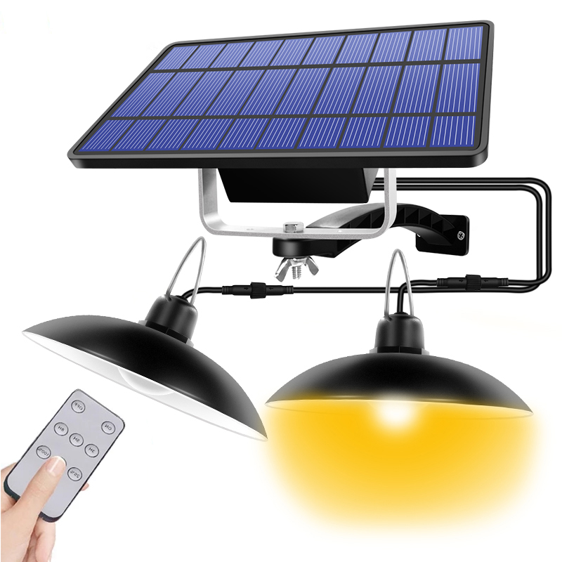 Split Solar Light Remote LED Lights with Extension Outdoor Waterproof Wall Lamp Sunlight Powered Lantern for Garden Street